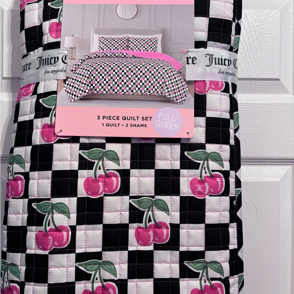 Juicy Couture Cherry Quilt Set